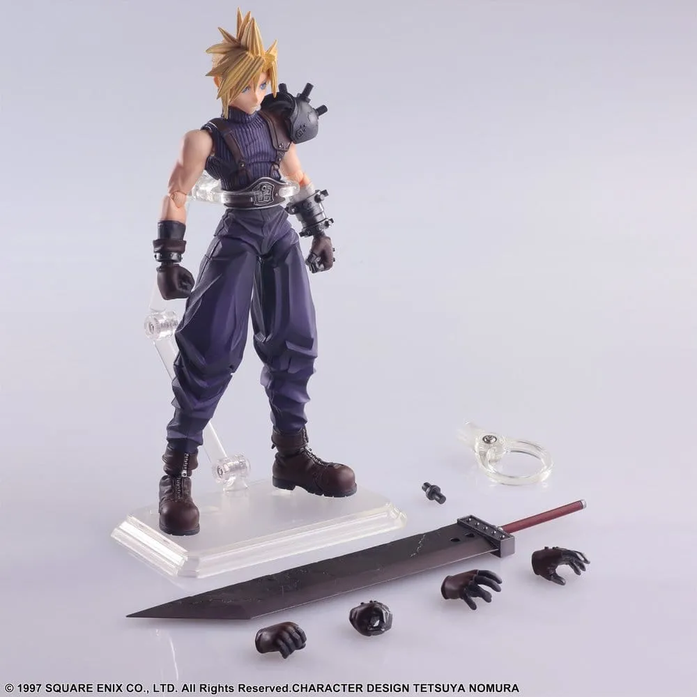 Final Fantasy VII Bring Arts Action Figure Cloud Strife Digital Plus Edition 15 cm